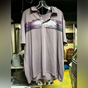 All in Motion Purple Polo Shirt with Sporty Design